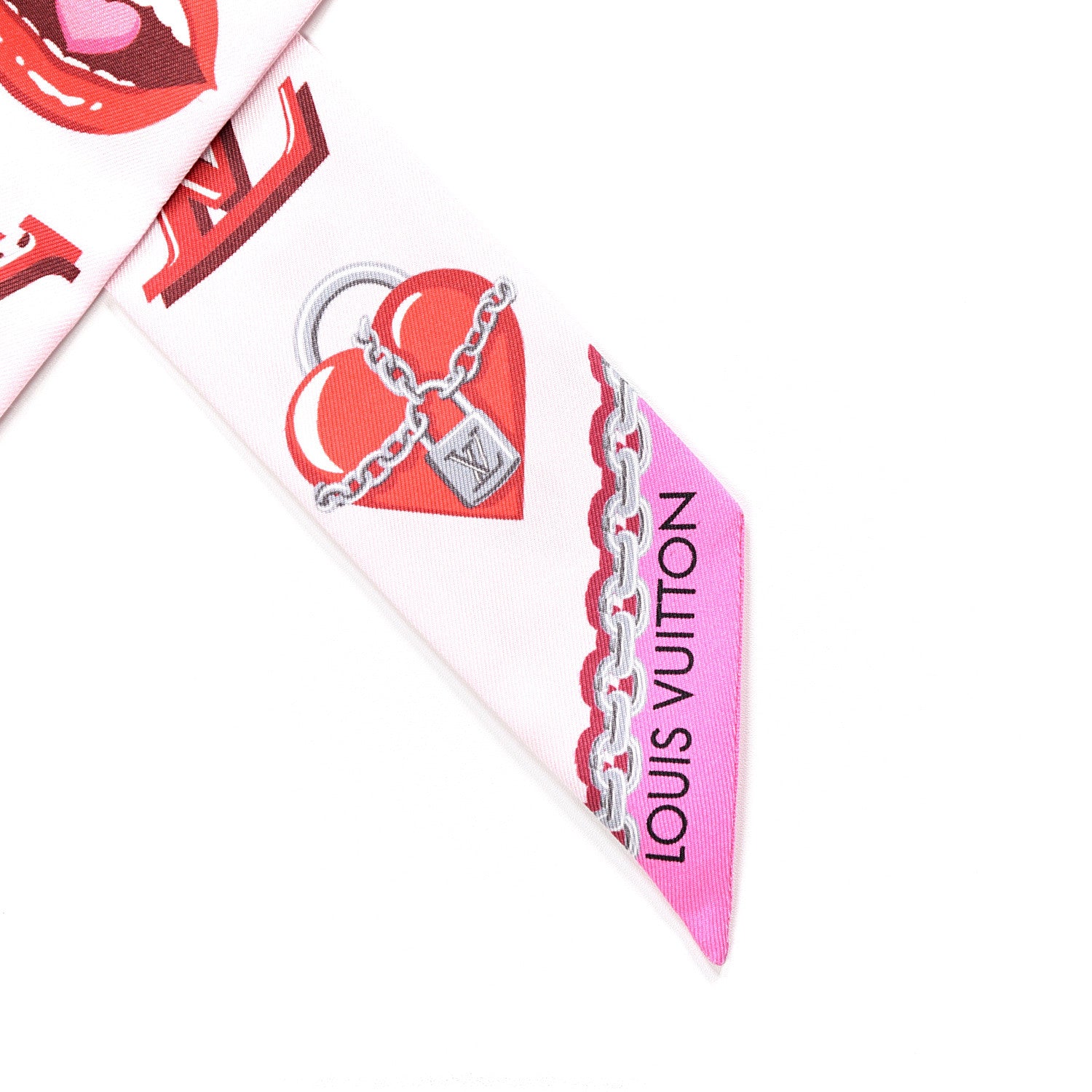 Louis Vuitton Silk Lucky Monogram BB Bandeau Rose Pop 2 of 2