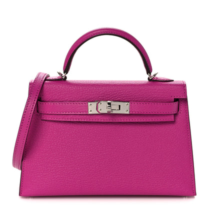 Hermes Chevre Mysore Mini Kelly Sellier 20 Magnolia 1 of 32