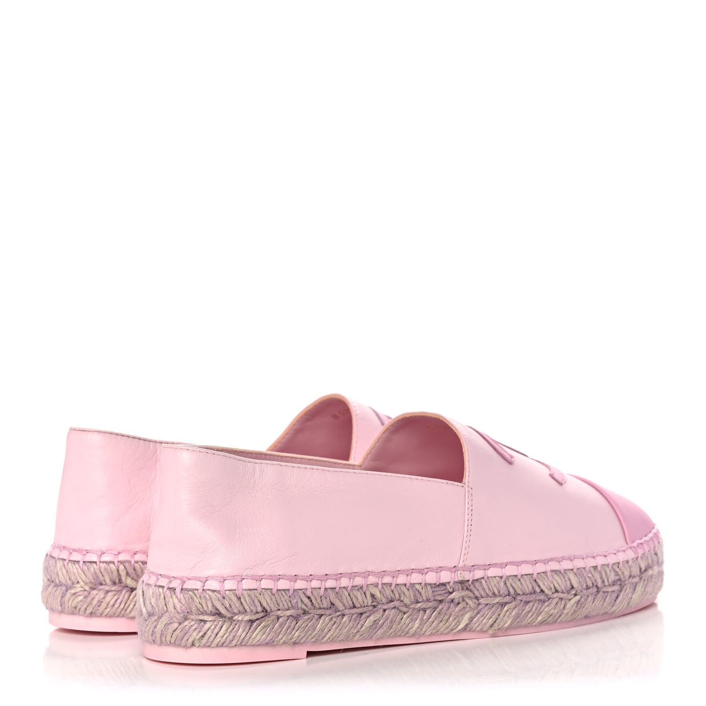 Lambskin CC Espadrilles 39 Light Pink