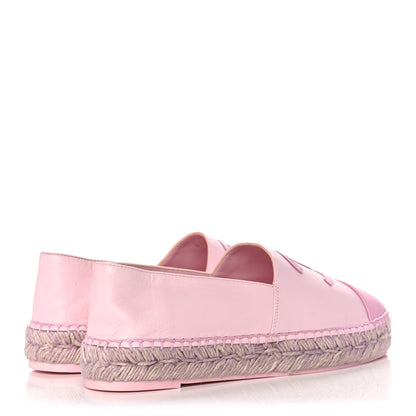 Chanel Lambskin CC Espadrilles 39 Light Pink 4 of 11