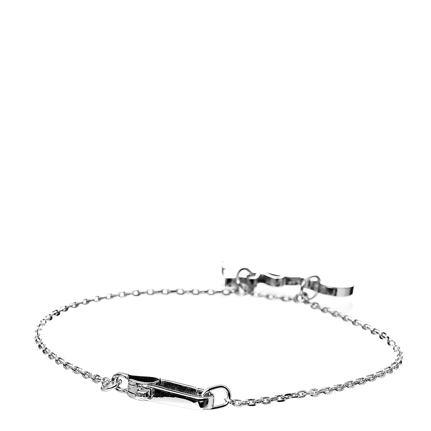 Gucci Sterling Silver Trademark Heart Butterfly Bracelet 3 of 4