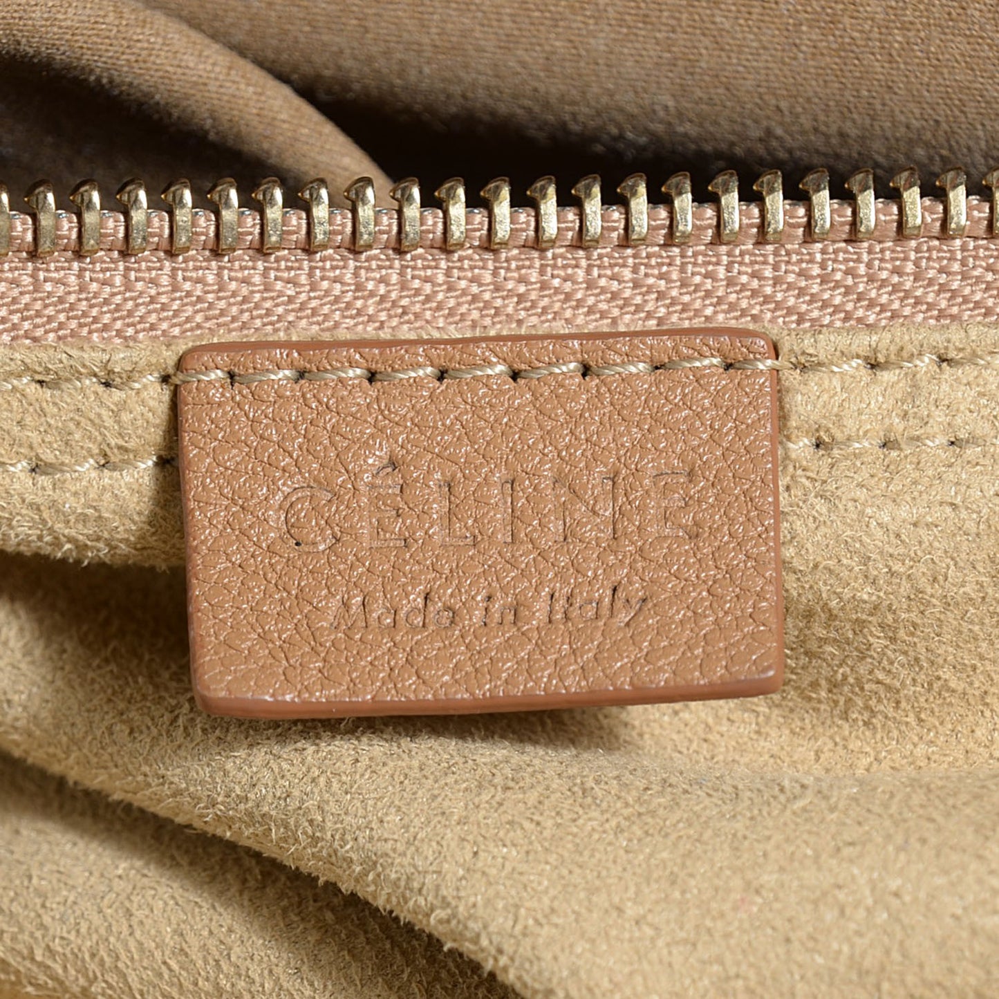Pebbled Calfskin Mini Luggage Camel