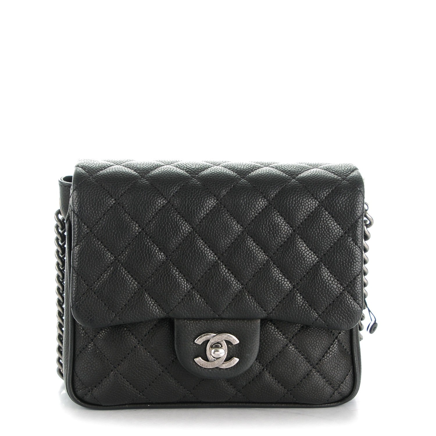 Chanel Caviar Quilted Small Rock In Rome Flap Black 1 of 8