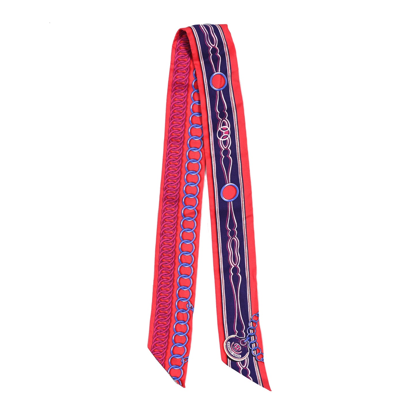 Silk Maillons Twilly Rouge Indigo Fuchsia