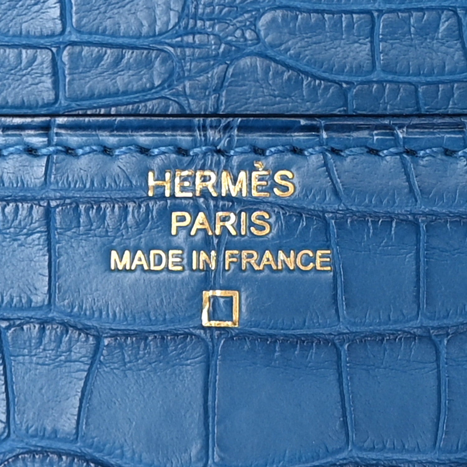 Hermes Matte Alligator Constance Long Wallet To Go Bleu Zellige 6 of 13