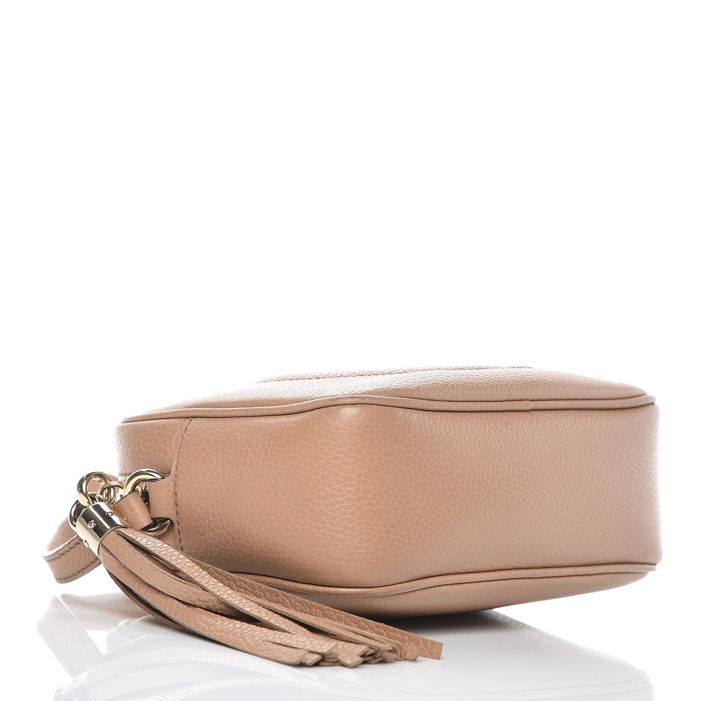 Pebbled Calfskin Small Soho Disco Bag Camelia