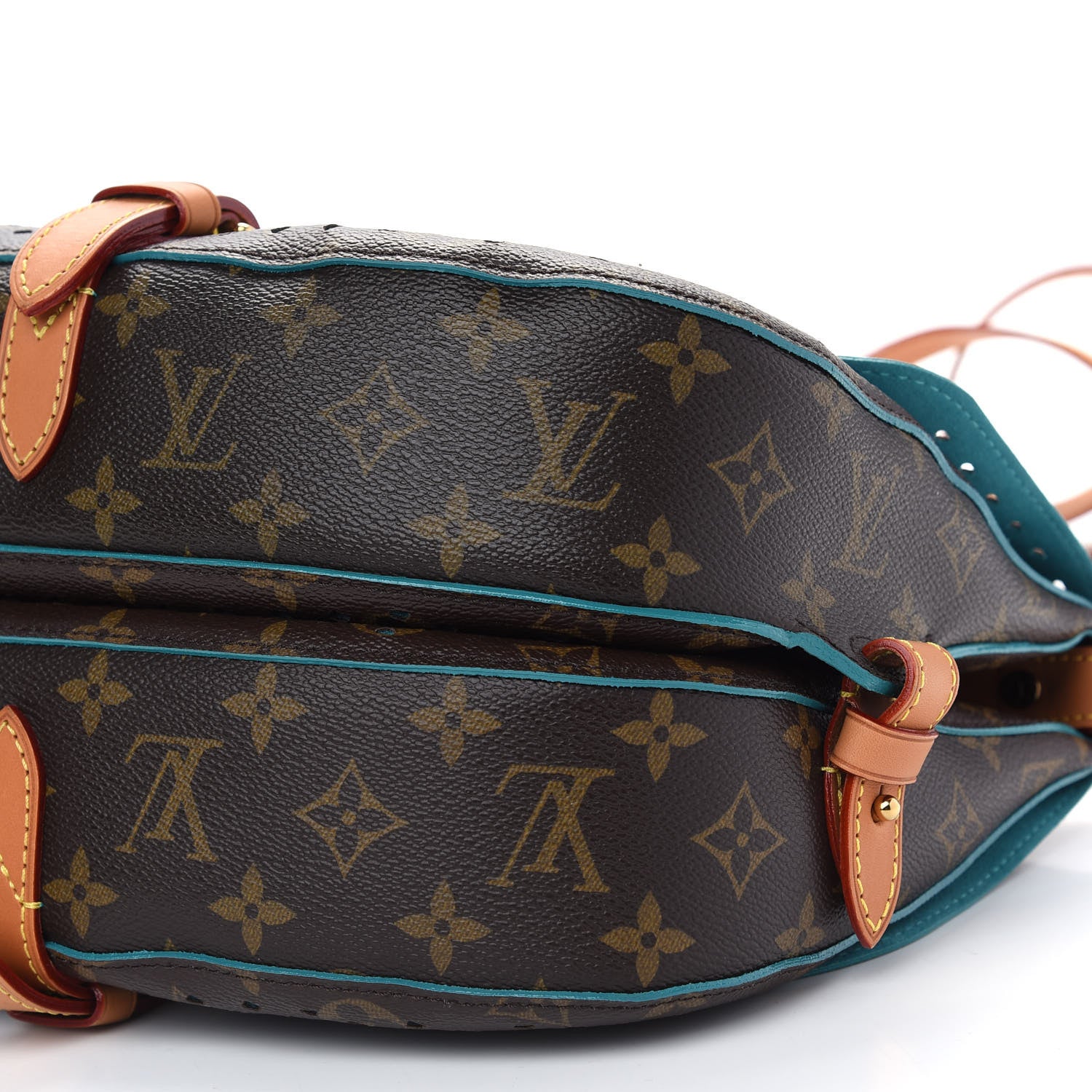 Louis Vuitton Monogram SC Flore Saumur Teal 8 of 9