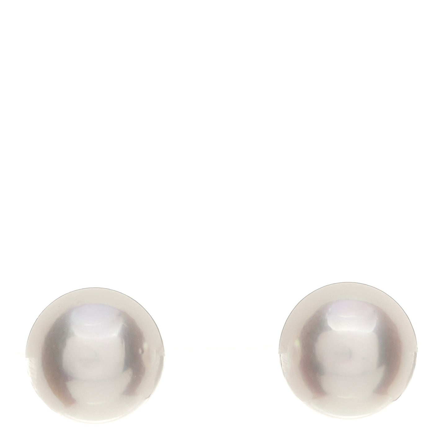 18K White Gold Akoya Pearl 7-7.5mm Earrings