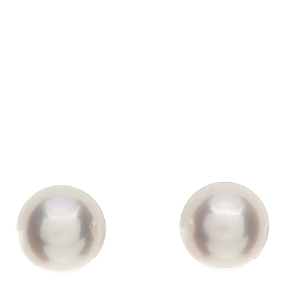 Mikimoto 18K White Gold Akoya Pearl 7-7.5mm Earrings 1 of 5