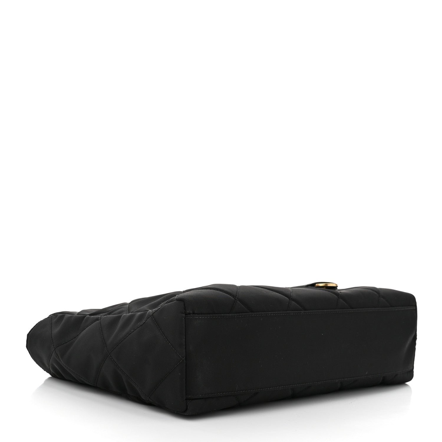 Prada Re-Nylon Impuntu Quilted Re-Edition 1995 Chaine East West Medium Tote Bag Black 4 of 10