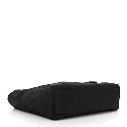 Prada Re-Nylon Impuntu Quilted Re-Edition 1995 Chaine East West Medium Tote Bag Black 4 of 10