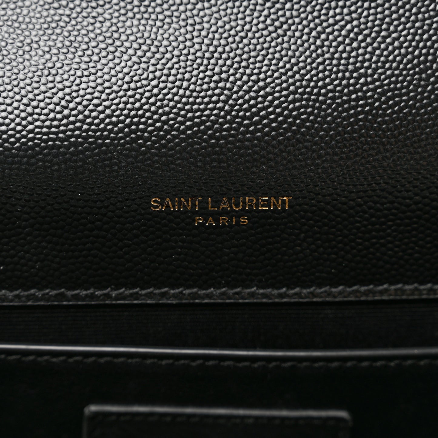 Grain De Poudre Medium Classic Monogram Kate Satchel Black