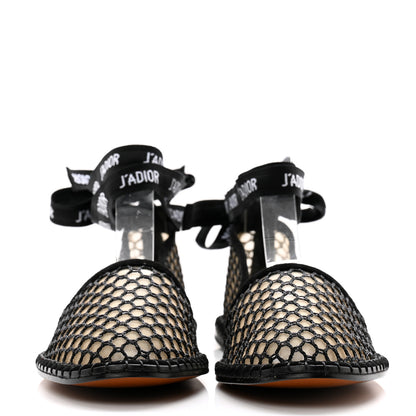 Christian Dior Suede Resille Nicely-D Ballet Flat 39.5 Black 2 of 8