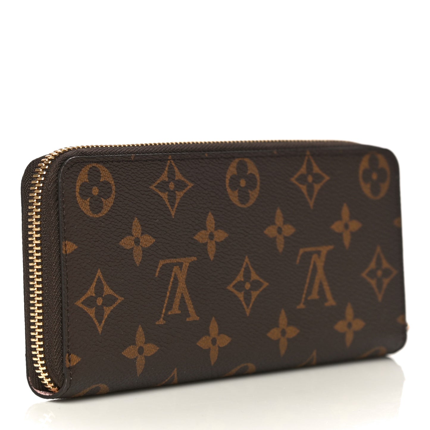 Monogram Clemence Wallet Rose Ballerine