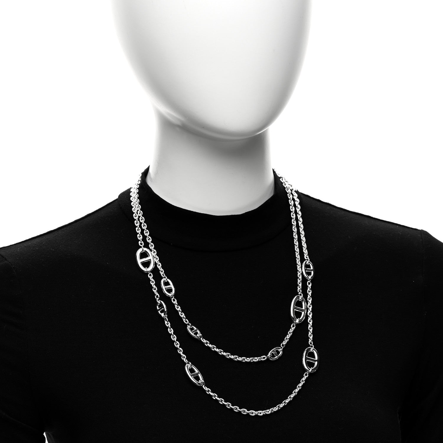 Hermes Sterling Silver Farandole Necklace 120 2 of 6