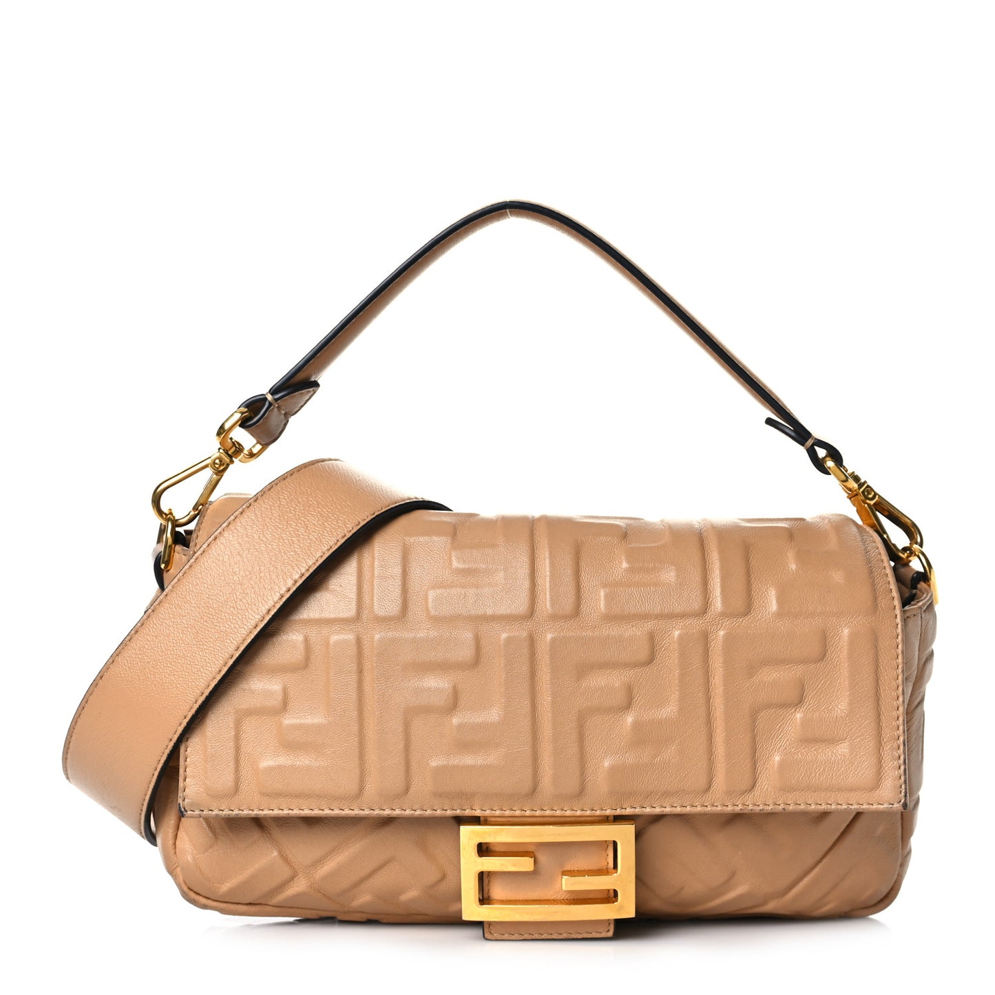 Nappa FF 1974 Embossed Baguette Durian