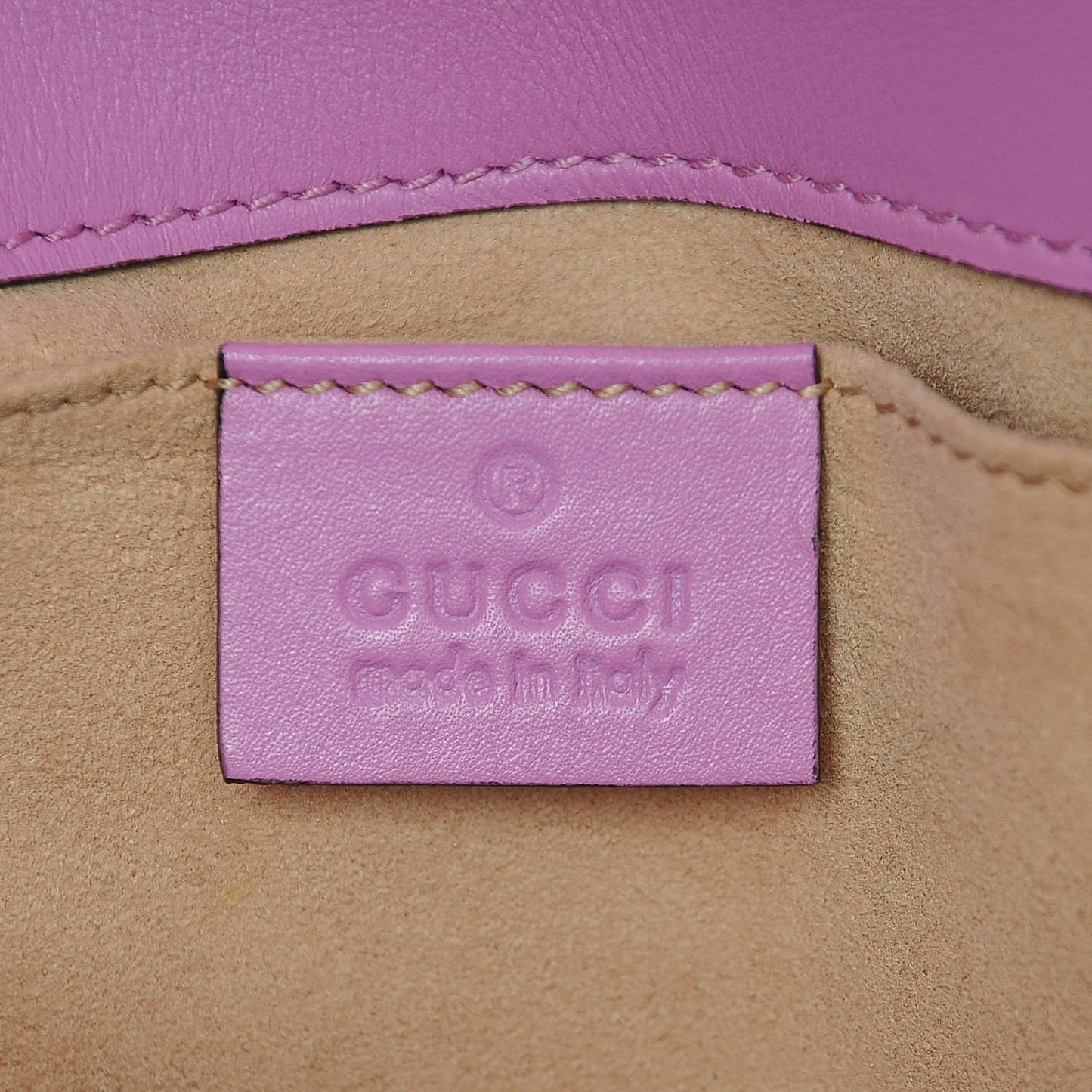 Calfskin Matelasse Mini GG Marmont Shoulder Bag Candy Mousse