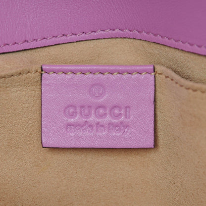 Gucci Calfskin Matelasse Mini GG Marmont Shoulder Bag Candy Mousse 6 of 6