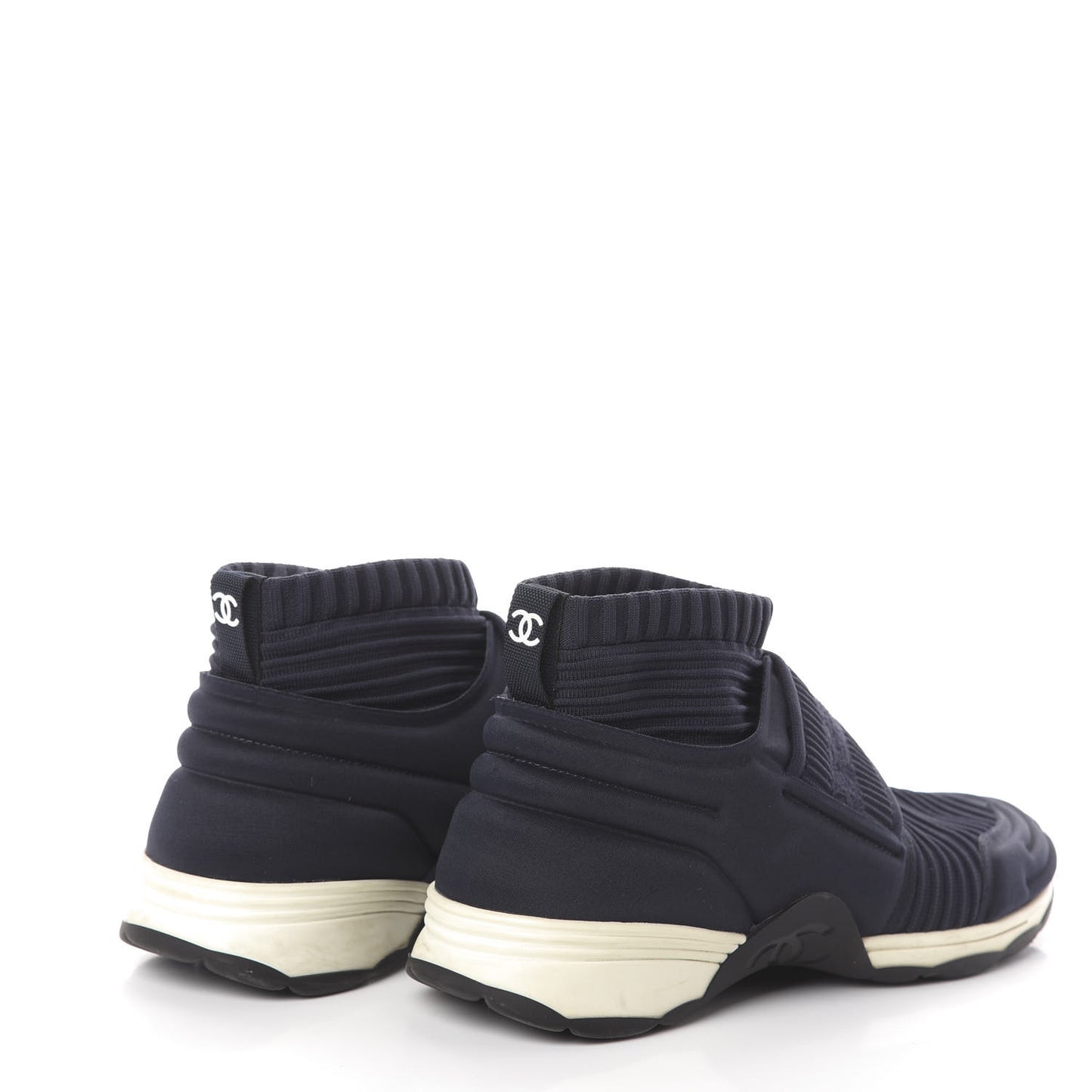 Stretch Fabric CC Sneakers 37 Blue
