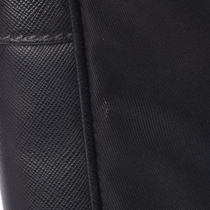 Prada Tessuto Nylon Saffiano Metal Triangle Logo Work Bag Black 30 of 34