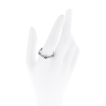 Gucci Sterling Silver Interlocking G Chain Ring 64 10.75 2 of 5