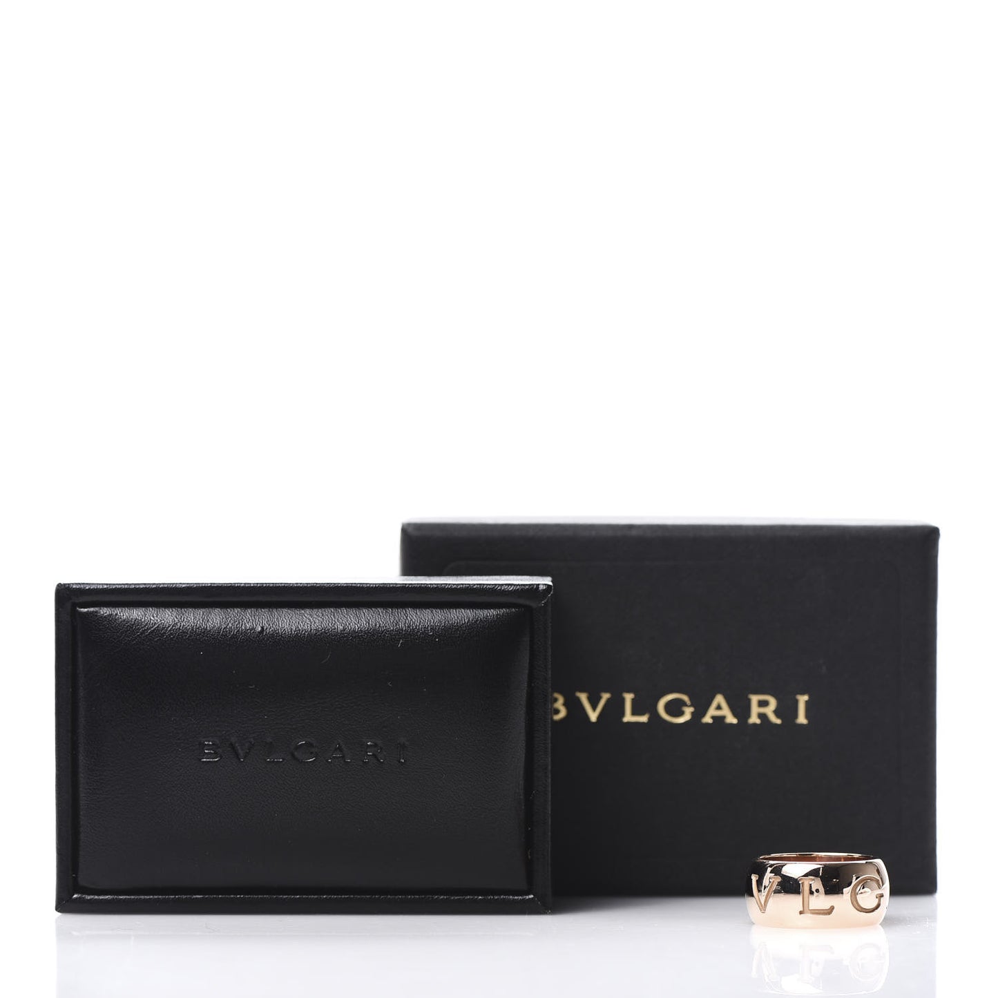18K Rose Gold Monologo Band Ring 55 7.25