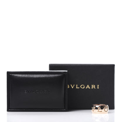 Bulgari 18K Rose Gold Monologo Band Ring 55 7.25 7 of 7