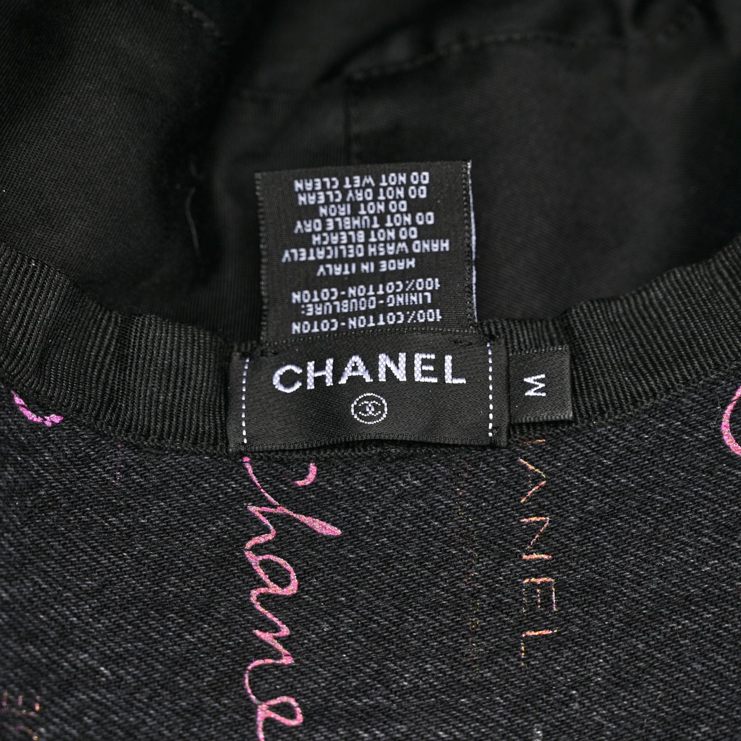 Denim Mood Cloche Bucket Hat M Black