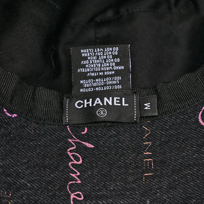 Chanel Denim Mood Cloche Bucket Hat M Black 8 of 8