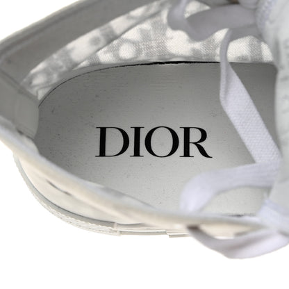 Christian Dior Technical Canvas Oblique Mens B23 High Top Sneakers 39 White Black 7 of 8