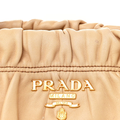 Prada Nappa Gaufre Buckle Satchel Cammello 8 of 15