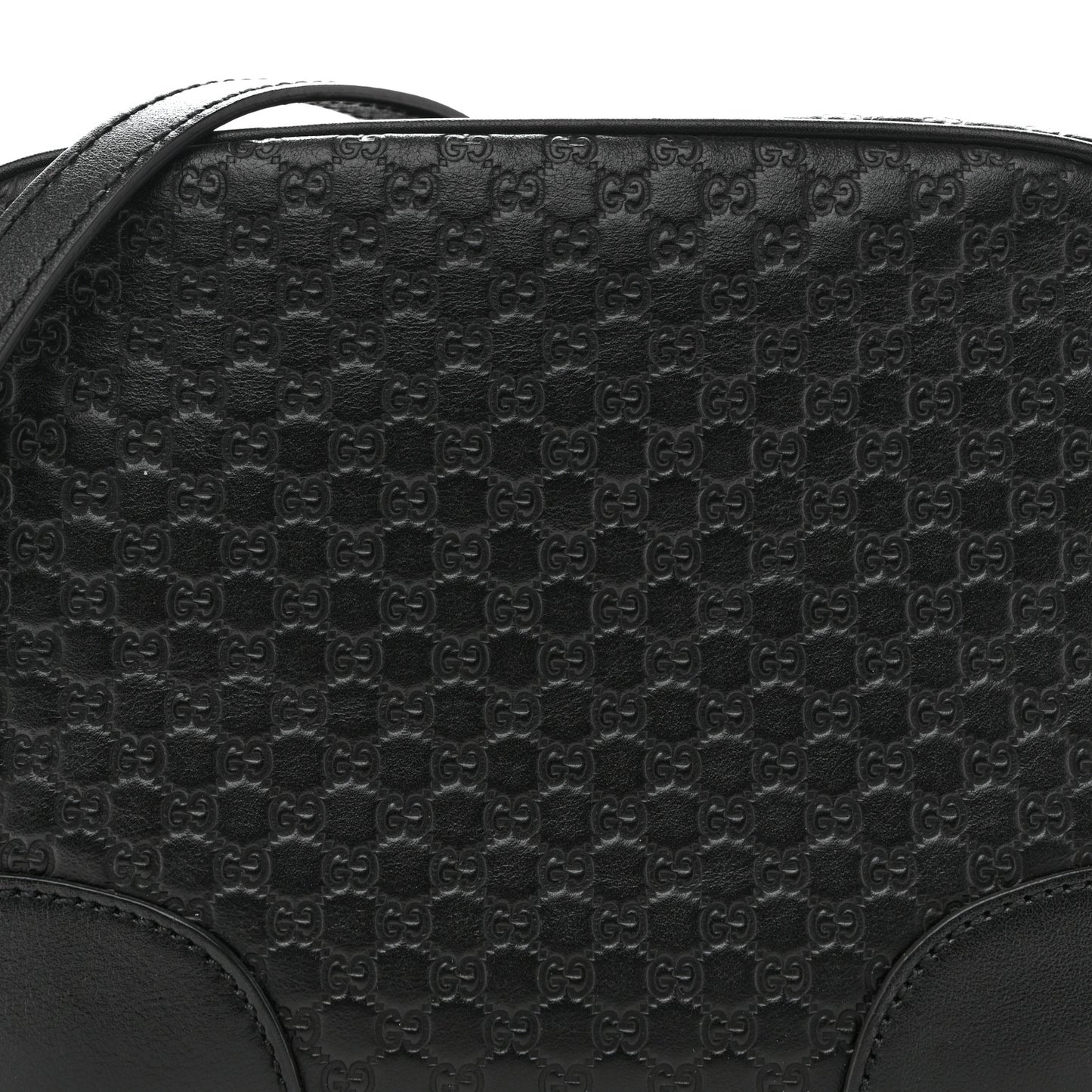 Microguccissima Mini Bree Messenger Bag Black