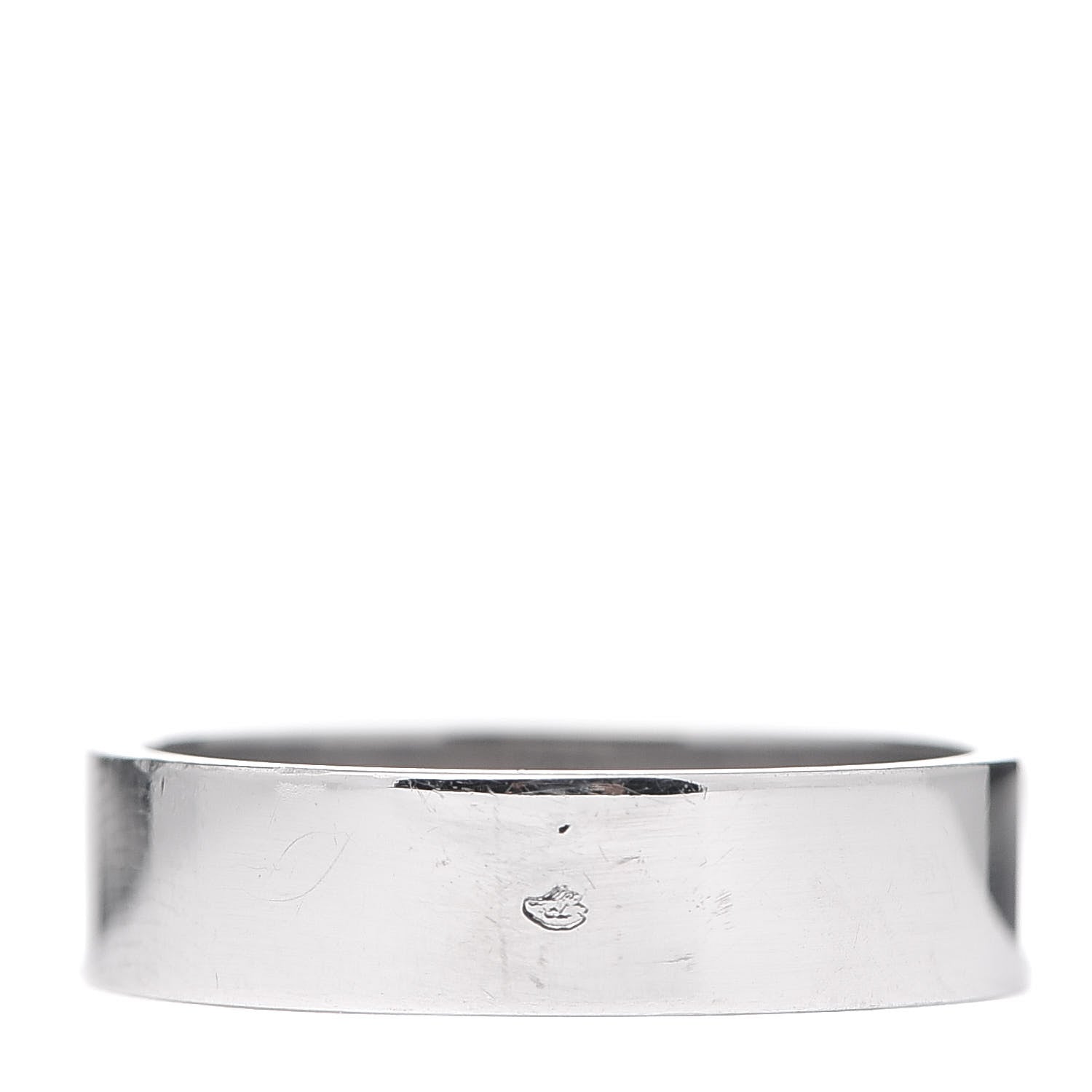 Hermes 18K White Gold Diamond PM Kelly Ring 54 6.75 3 of 5