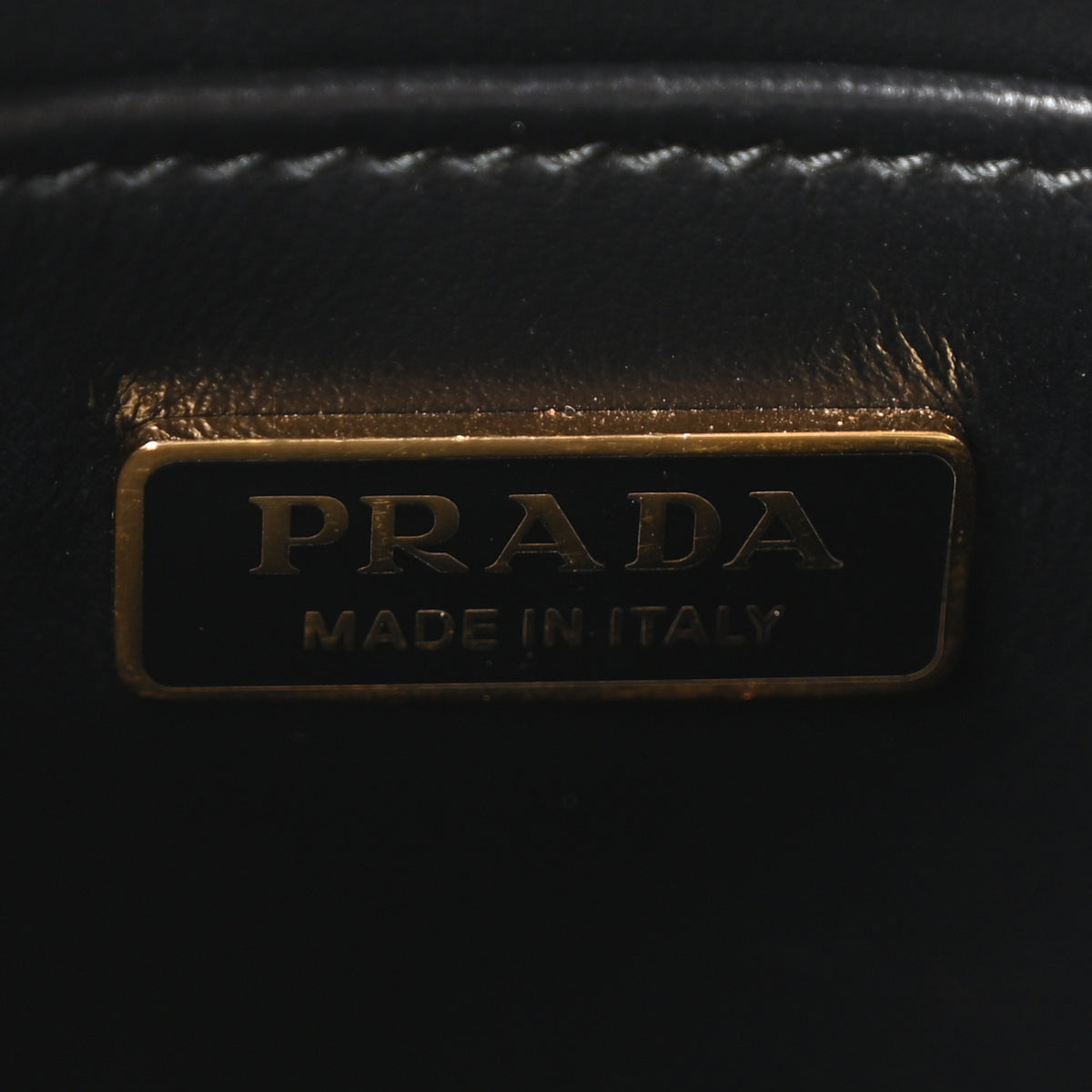 Jacquard Saffiano Triangolo Symbole Embroidered Micro Tote Black Corda