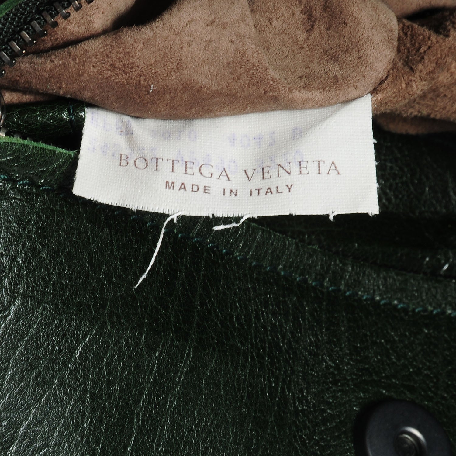Bottega Veneta Iridescent Leather Shoulder Bag Green 8 of 8