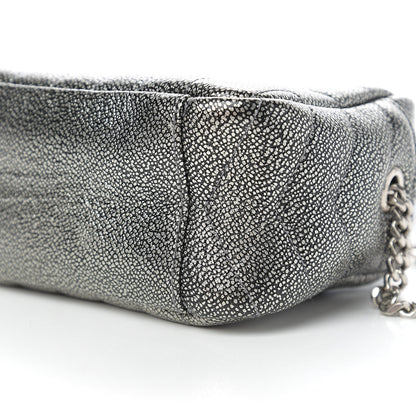 Saint Laurent Metallic Grain De Poudre Y Quilted Monogram Mini Loulou Camera Bag Gun Metal 8 of 8