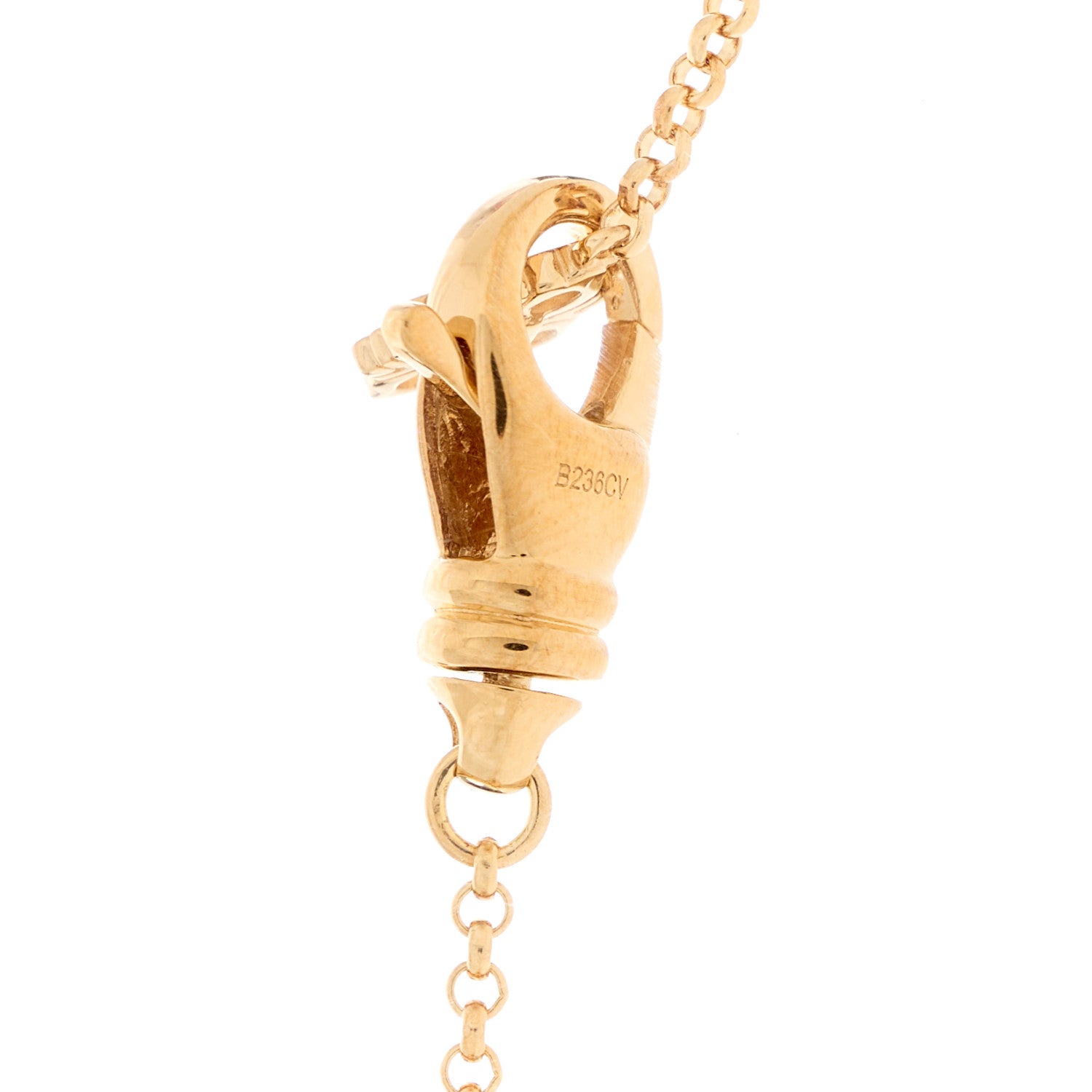 Buccellati 18K Yellow Gold Enamel Opera Tulle Necklace Blue 3 of 8
