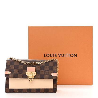 Louis Vuitton Damier Ebene Vavin Chain Wallet Creme 11 of 11