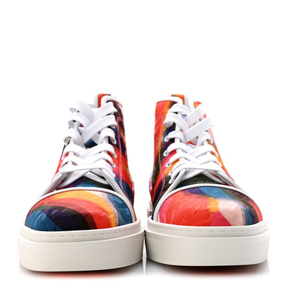 Christian Louboutin Canvas Nappa Mens Adolon High Top Sneakers 42.5 Multicolor 3 of 11