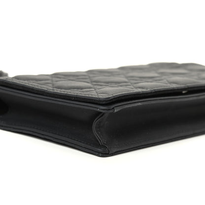Christian Dior Ultra Matte Calfskin Cannage Lady Dior Clutch Black 7 of 11