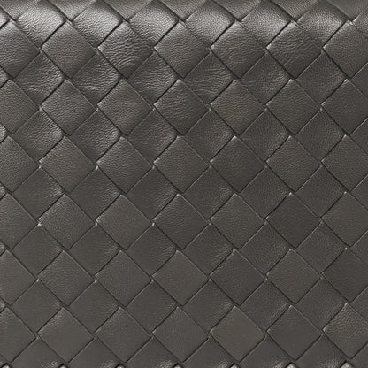 Bottega Veneta Nappa Intrecciato Crossbody Messenger Flap Light Grey 8 of 11