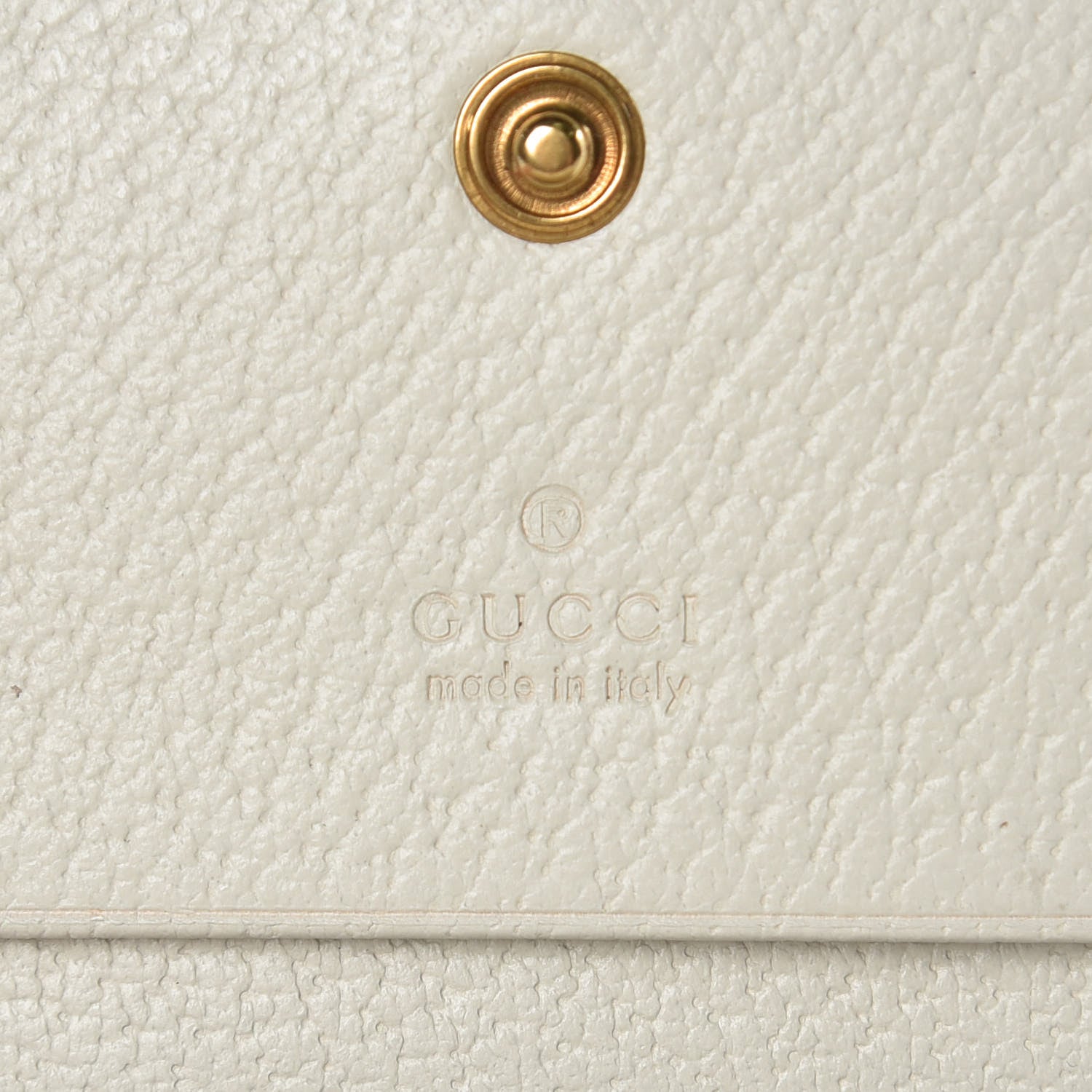 Gucci GG Supreme Monogram Web Queen Margaret Card Case Wallet Beige Mystic White 6 of 9