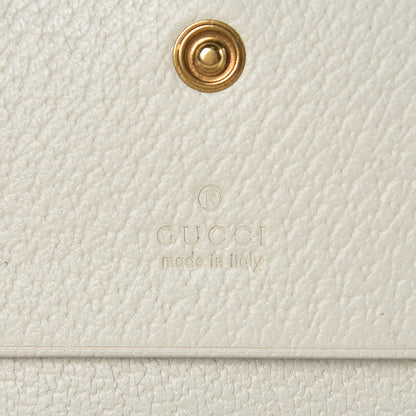 Gucci GG Supreme Monogram Web Queen Margaret Card Case Wallet Beige Mystic White 6 of 9