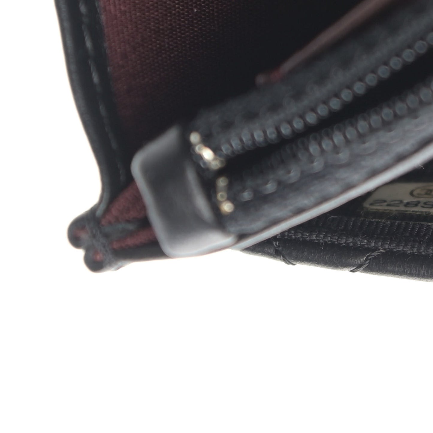 Lambskin Quilted Wallet On Chain WOC Black