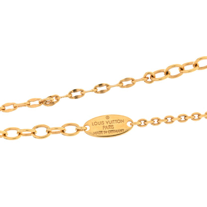 Louis Vuitton Metal Blooming Strass Necklace Gold 4 of 4