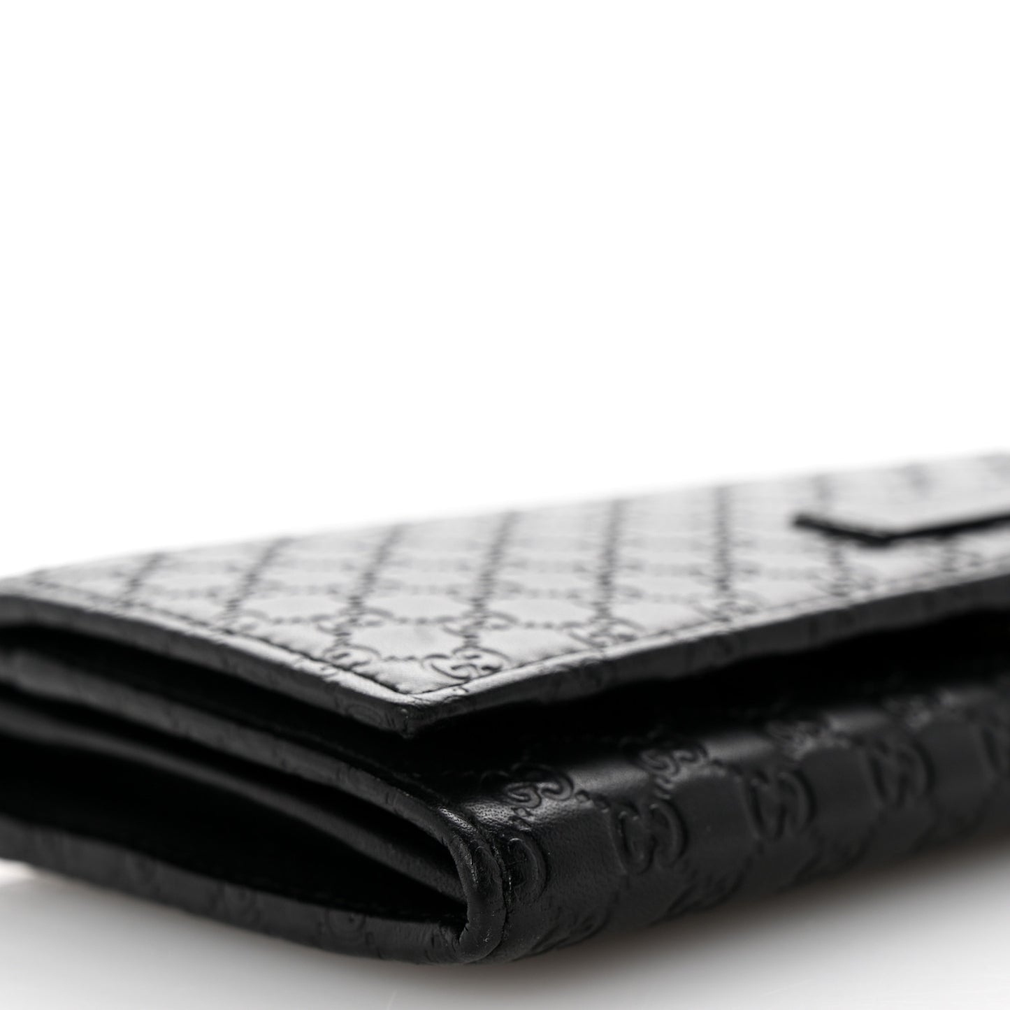 Soft Microguccissima Continental Wallet Black