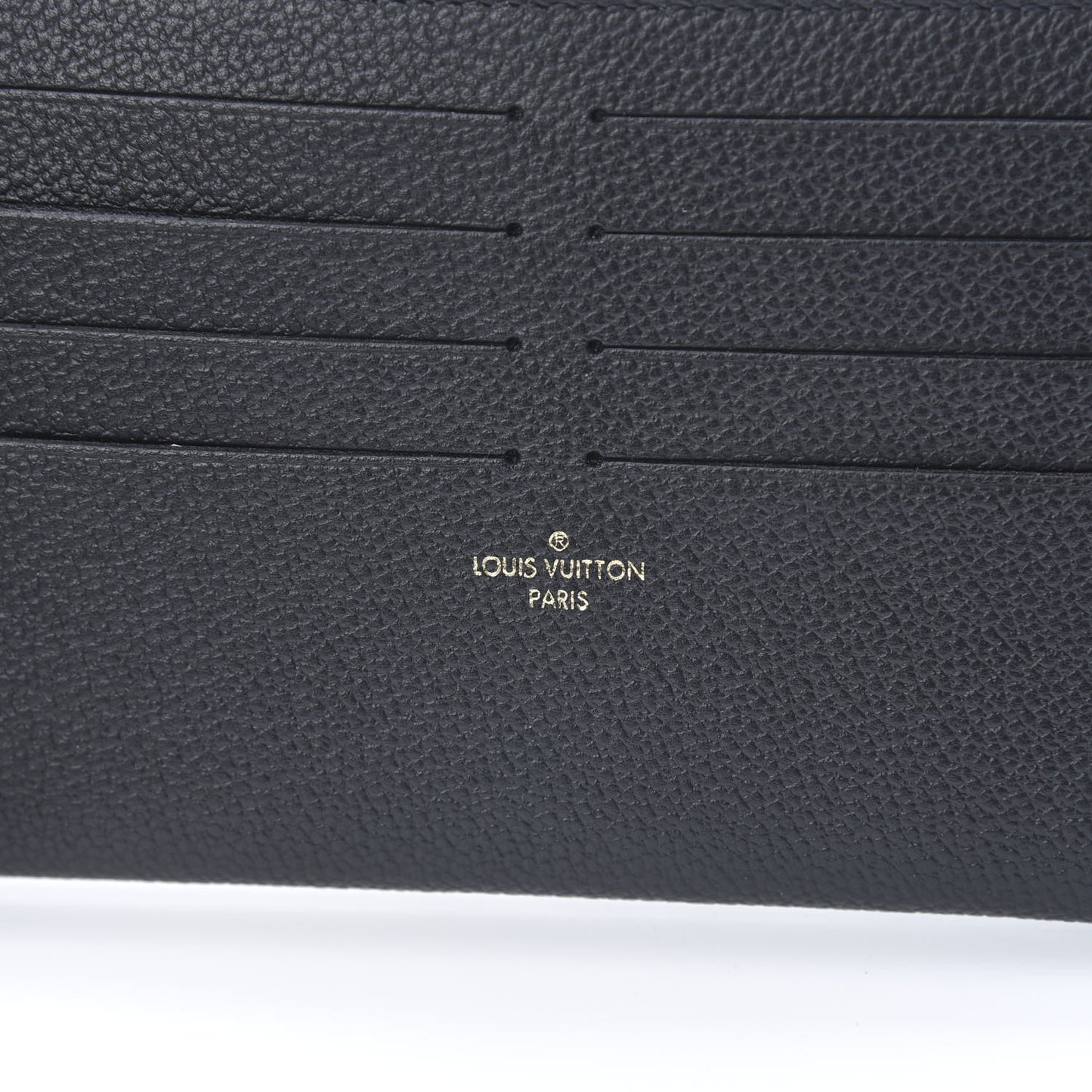 Calfskin Felicie Chain Wallet Card Holder Insert Black