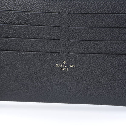 Louis Vuitton Calfskin Felicie Chain Wallet Card Holder Insert Black 6 of 7