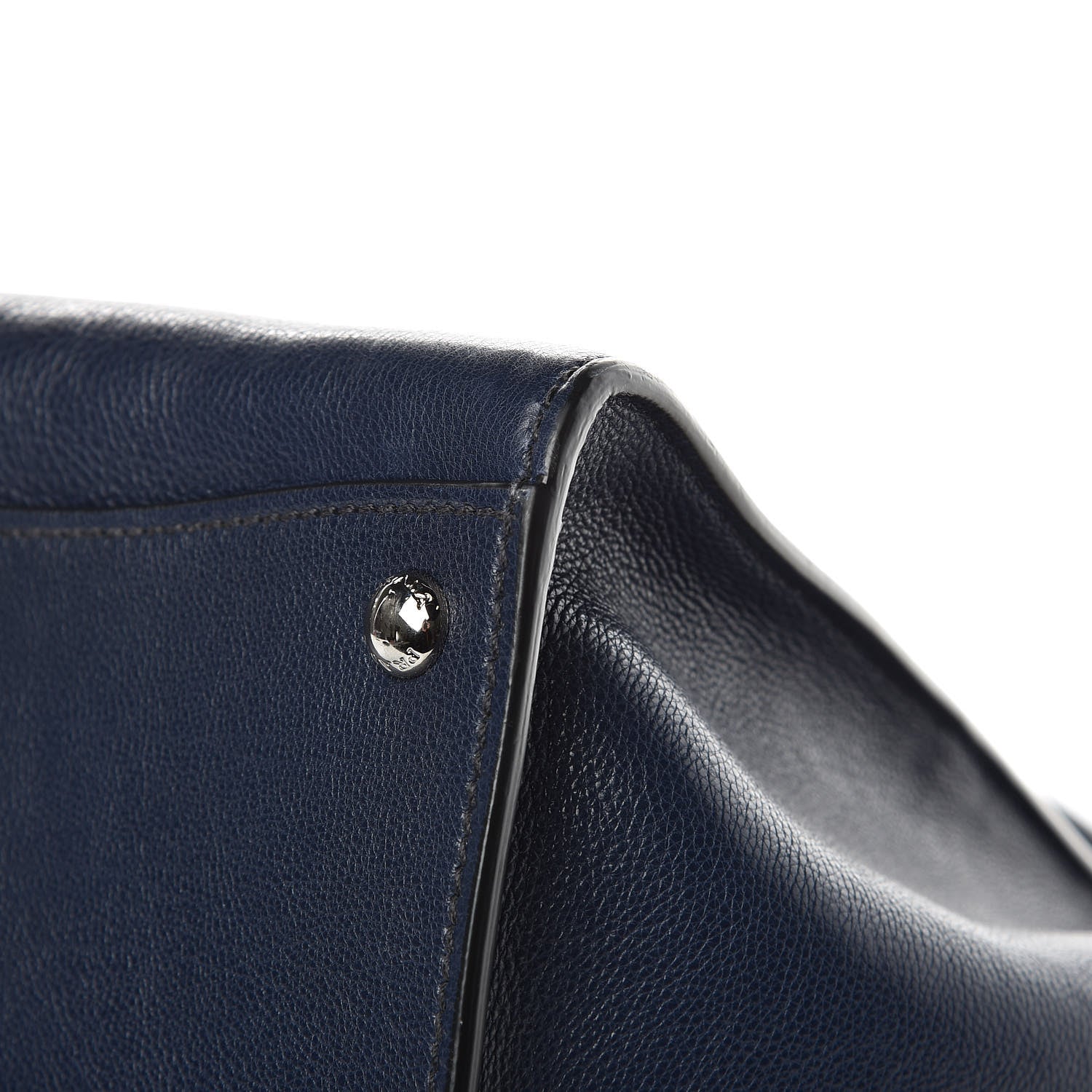 Prada Glace Calf Small Twin Pocket Tote Baltico 11 of 12