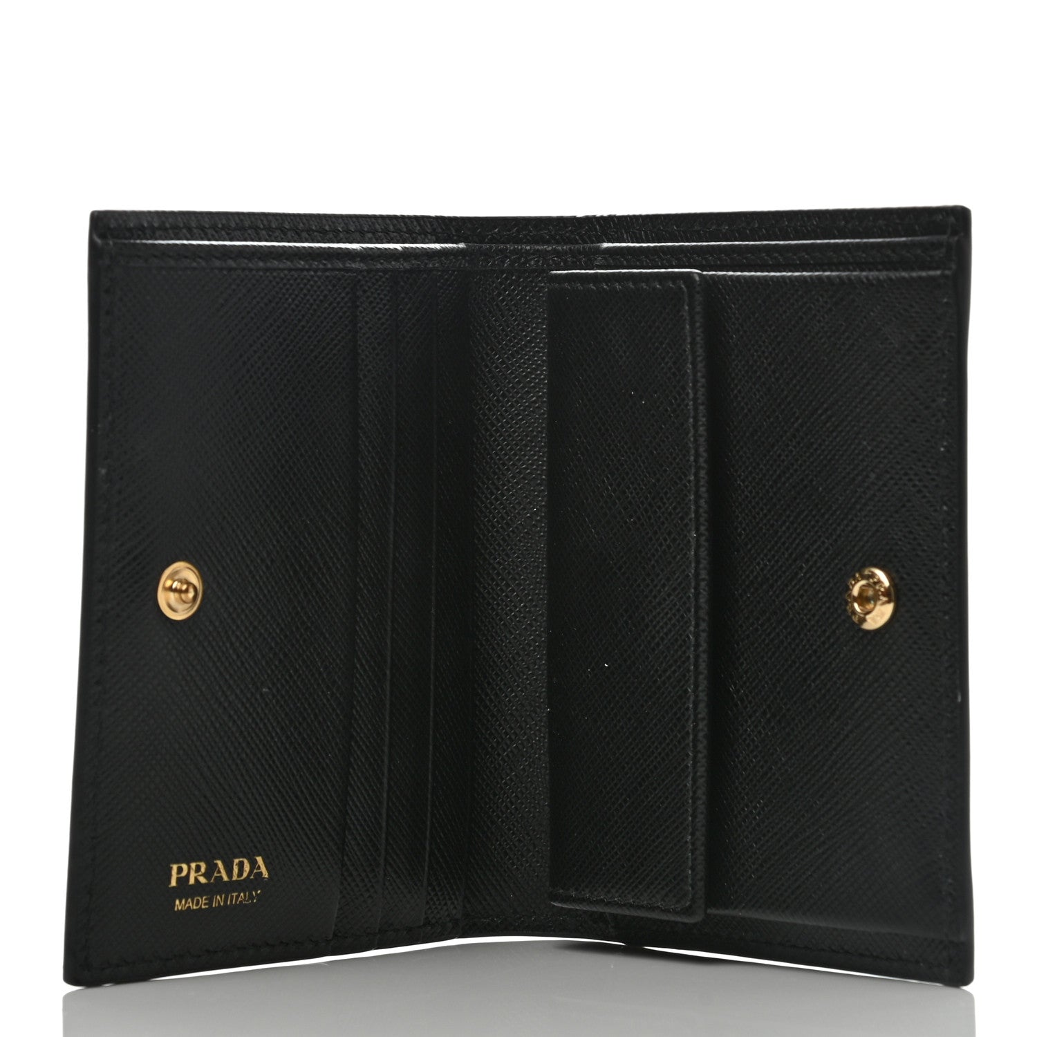 Prada Saffiano Mermaid Print Card Holder Black 4 of 5